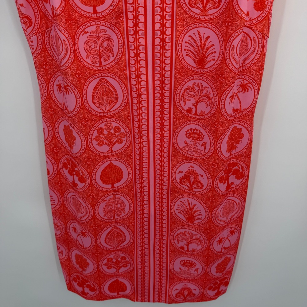 Gretchen Scott Plain Jane Dress Circle of Love Pink Red Medallion Size L NWT - Picture 3 of 11